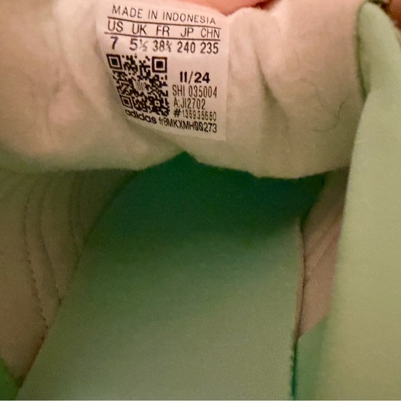 Adidas Gazelle Bold platform Mint Green and Blue sneaker - Picture 2 of 5